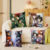Anime Steins Gate Pillow Case Square Pillow Bedroom Sofa Leisure Comfort Cushion Car Home Decoration