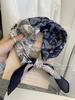 18Cm Cotton and Linen Cashew Small Square Scarf Spring Summer and Autumn Thin Decorative Scarf Air Conditioner Room Neck Scarf Headband Headscarf