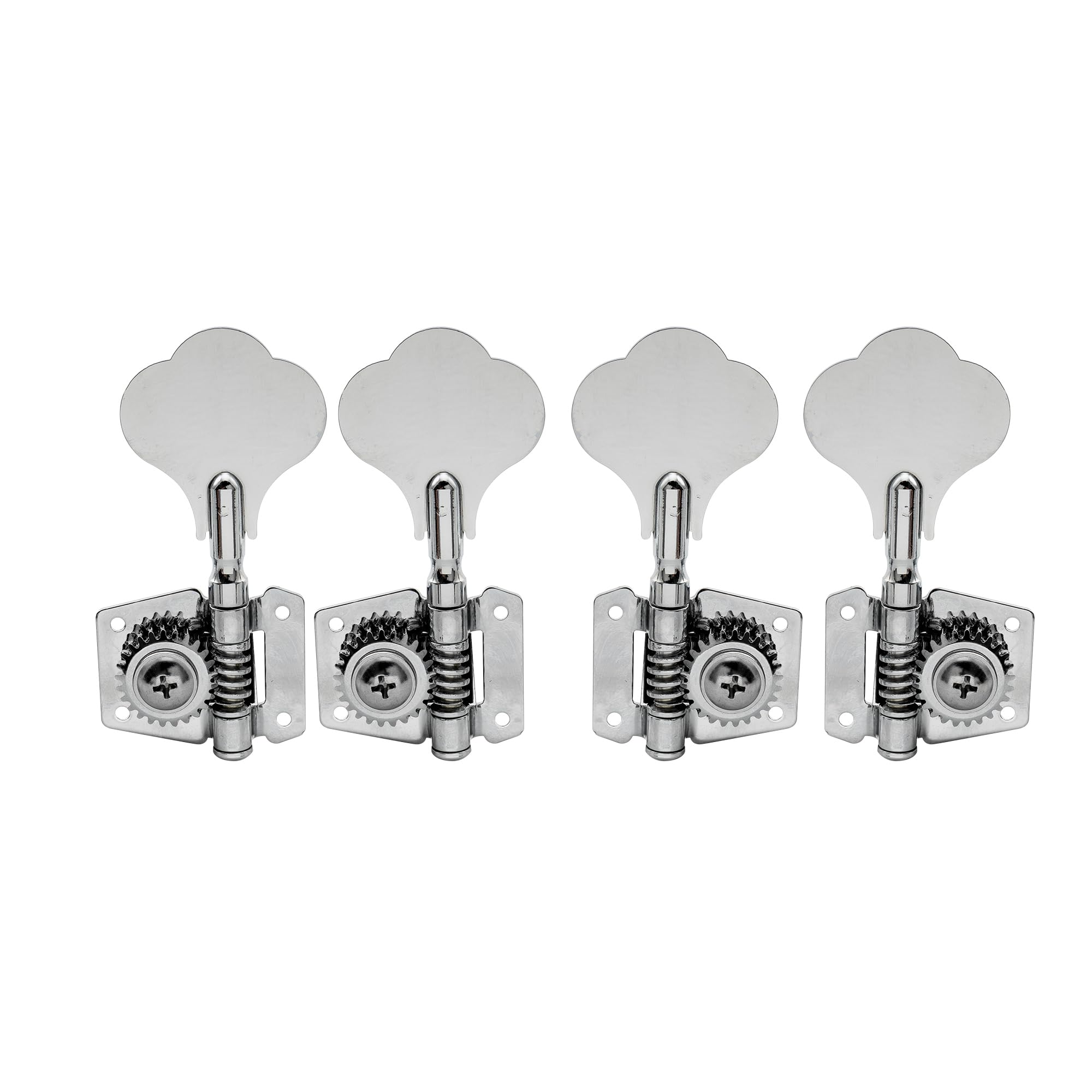 

Musiclily Basic L2+ R2 Open Gear Bass Tuners for 4-String Ibanez-Style Electric Basses, Chrome