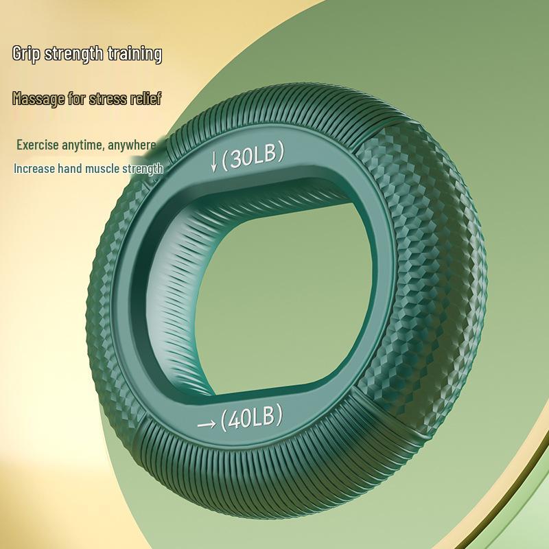 Large Silicone Grip Ring: Adjustable Strength Hand Gripper for Rehab & Fitness Training
