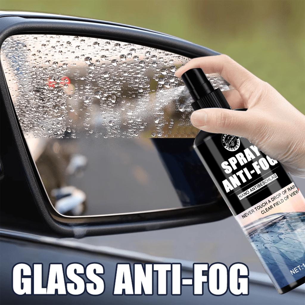 Nano Anti-Fog Glass Spray, Used for Clear Vision Anti-Fogging On Car Windows, Helmets, Windshields, and Interior Windows, Quick-Drying Liquid