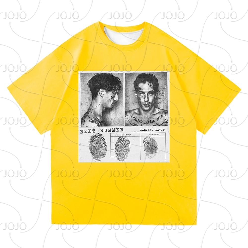 Damiano David Funny Little Fears T Shirt Women Harajuku Aesthetic Next Summer T-shirt Quick Drying Vintage Tees Shirts