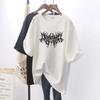 Unisex 2024 Summer New Smile Print Women's Short-sleeved Explosive Loose White T-shirt Top Women T Shirt