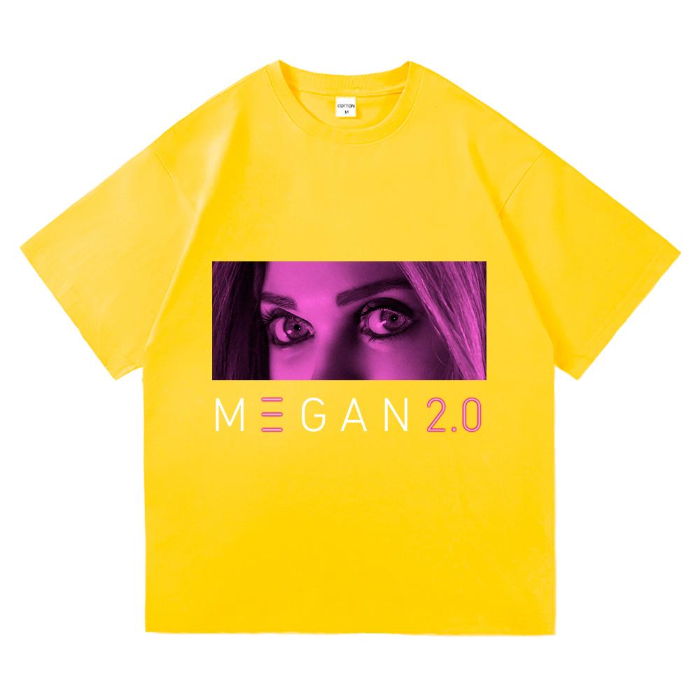 Horrorfilm M3GAN 2.0 T-Shirt 2025 Mode Halloween Retro Herren-/Damenbekleidung Vintage Harajuku Hochwertige Oberteile Baumwoll-T-Shirts