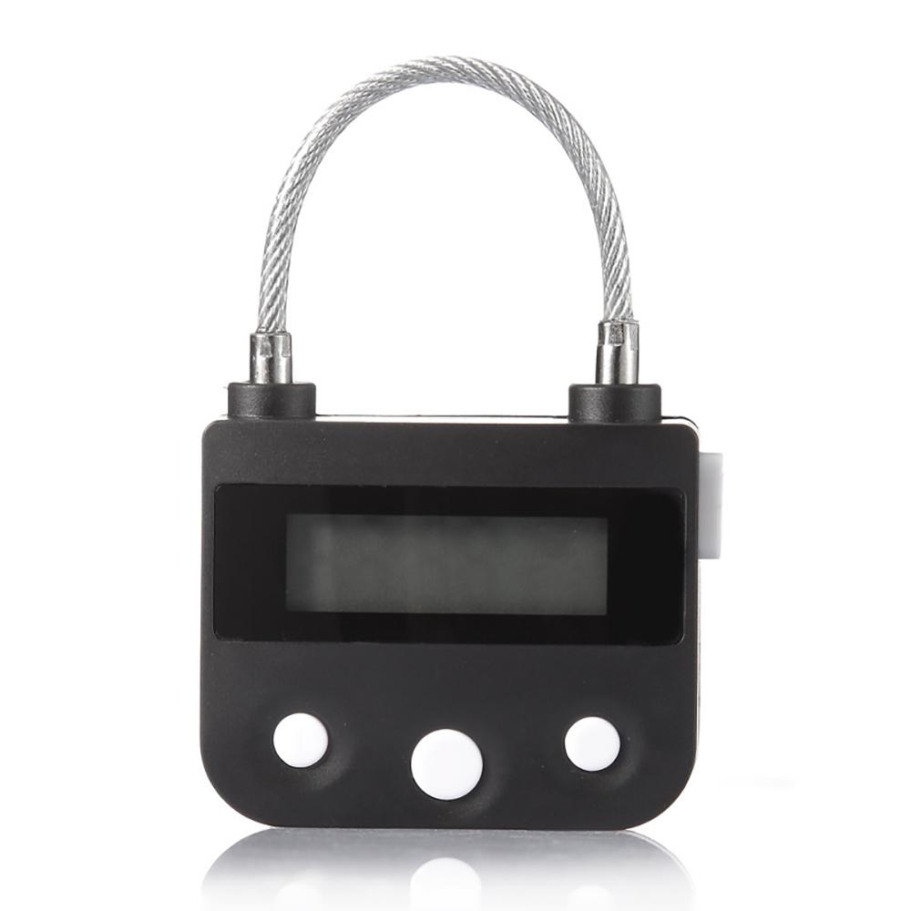 Black Fetish Bondage Time Lock For Ankle Handcuffs Mouth Gag Electronic Timer