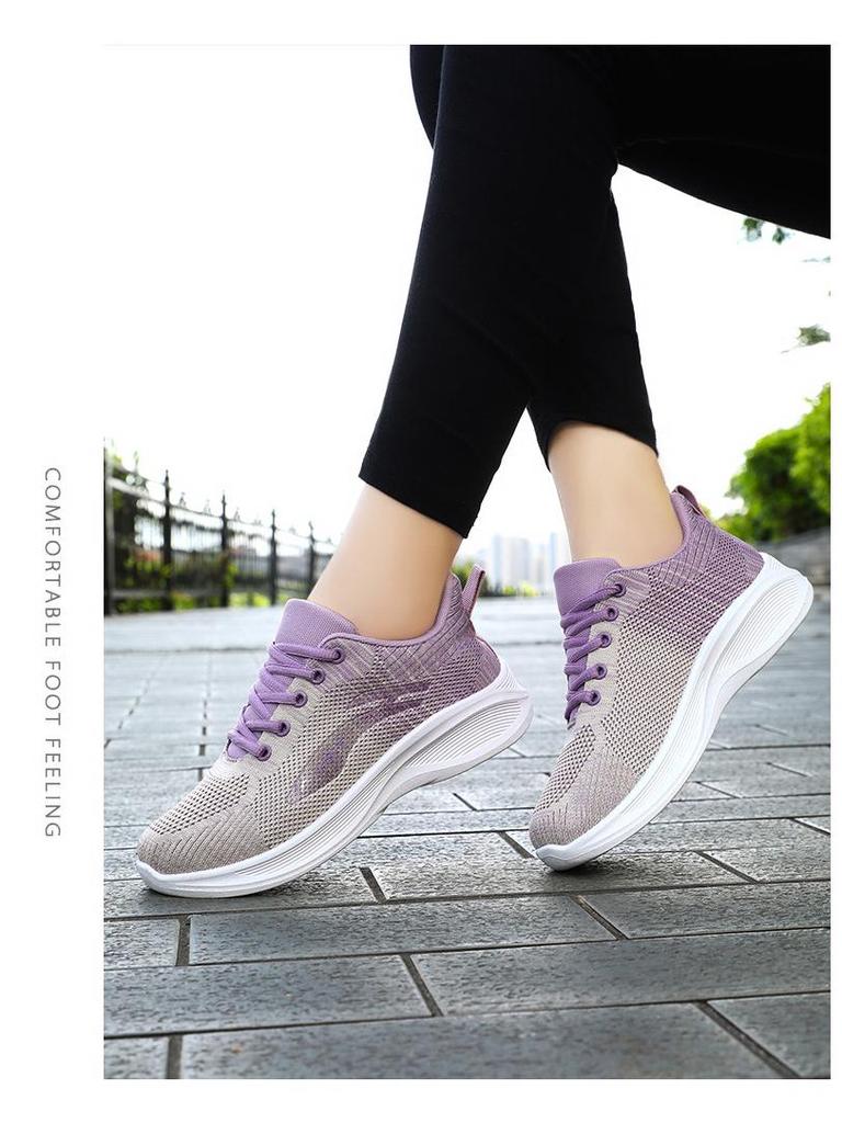 Women's Summer Breathable Mesh Sneakers with Soft, Thick Soles