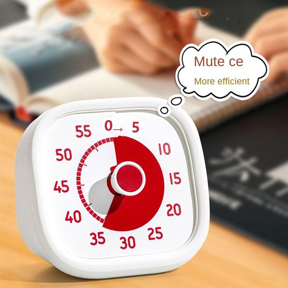 Ultra Silent 60 Minutes Visual Timer Alarm Clock Kitchen Timer Countdown Timer  Indoor