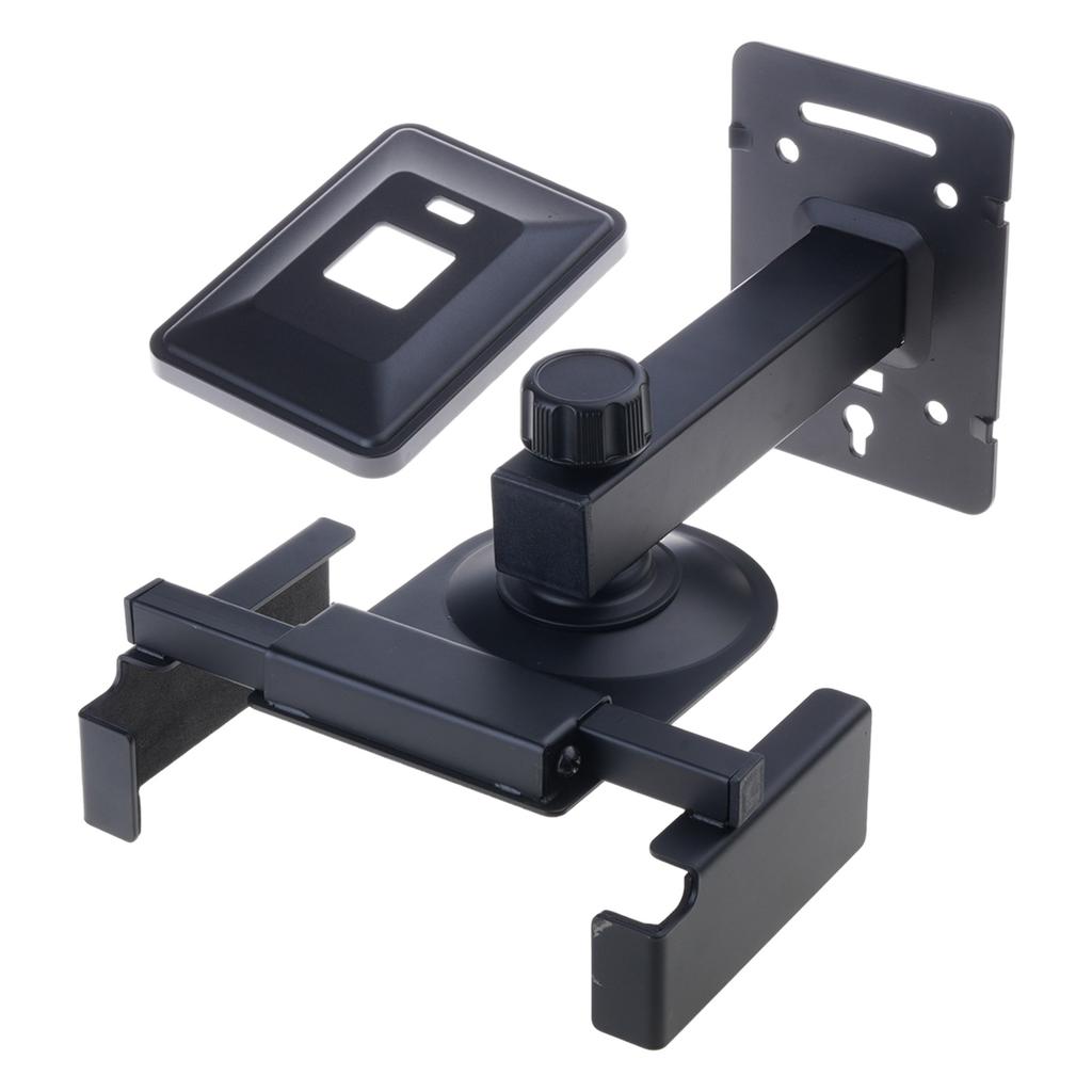 Speaker Wall Mount Bracket Heavy Duty Steel Construction 44lbs Capacity 15Tilt Adjustable Clamp Fit 5-12Inch Depth