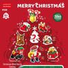 Christmas Countdown Gift Set: Building Block Snowman, Santa, Reindeer Figures - Compatible with Lego