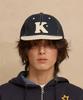 WAIKEI K Logo Applique Cap Navy
