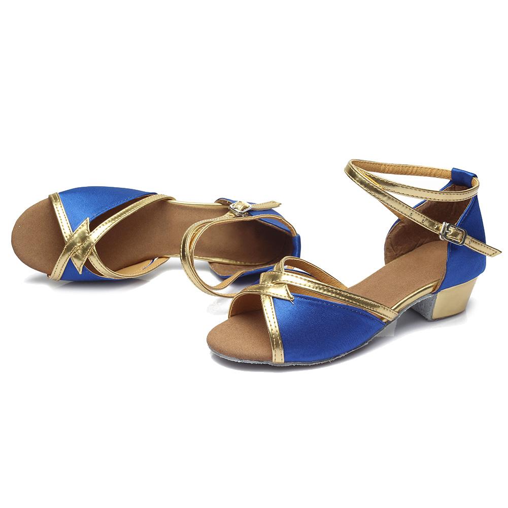 Damen-Ballsaal-Tanzschuhe, lateinamerikanische Tango-Salsa-Schuhe, niedrige Absätze, 3,5 cm