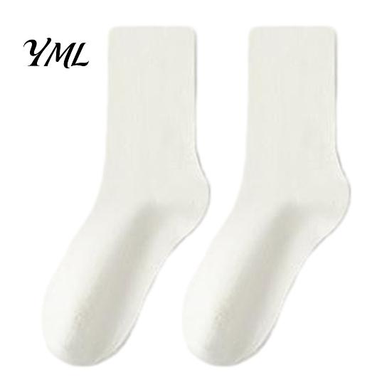 Lightweight Breathable Hosiery Crew Socks for Women, Solid Color Mid-calf Socks, Non-binding Skin Friendly Yoga Daily And Sports, Comfortable