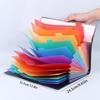 Großer Kapazität Regenbogen A4 Schreibtisch Dokumenten-Organizer, Minimalistischer Koreanischer Stil Tischplatten-Ordner, Tragbare Papieraufbewahrung