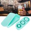 Ice Cube Tray for Tumbler Silicone Ice Maker for Making 3 Hollow Cylinder with Lid and Bin for Freez