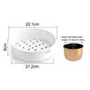 Practical Universal Electric Rice Cooker Steamer Plastic Multipurpose Steaming Rack Vegetable Basket Food