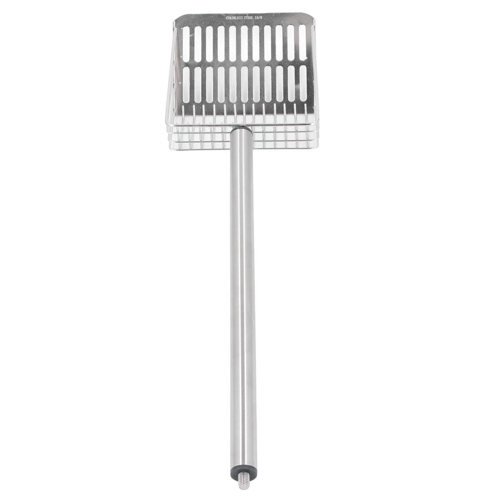   Handle Cat Litter Scoop Stainless Steel Kitty Poop Scooper Chicken Poop Sifter Shovel