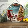 Christmas decoration sign,indoor hanging decorations,2D flat Wooden products with Christmas Tree patterns,Christmas gifts for friends and family