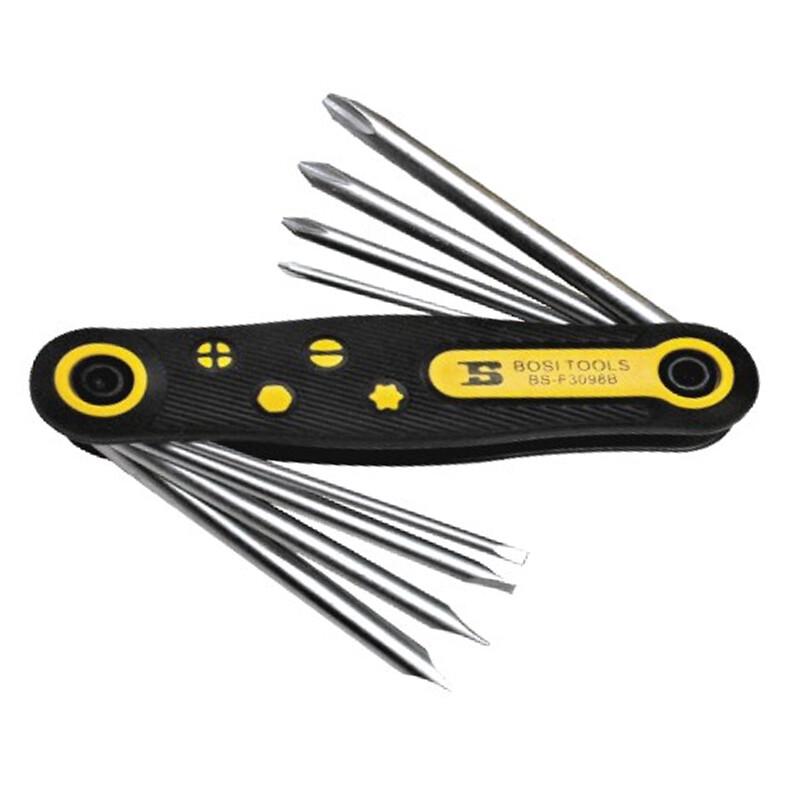 BOSI TOOLS 8-Piece Folding Screwdriver Set