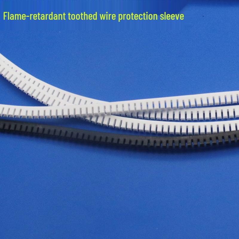 Flame Retardant Cable Protection Tooth Sleeve KG-08, 030 KG-016 Black (10M)