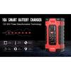 12V 10A Fully Automatic Car Battery Charger 7-Stage Fast Charging 6-180Ah for AGM GEL WET Lead Acid Battery Charger LCD Display