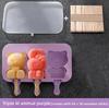 Silicone Ice Pop Maker with Cover Food Safe DIY Ice Cream Mold for Homemade Frozen Treats Ice Lolly Kit