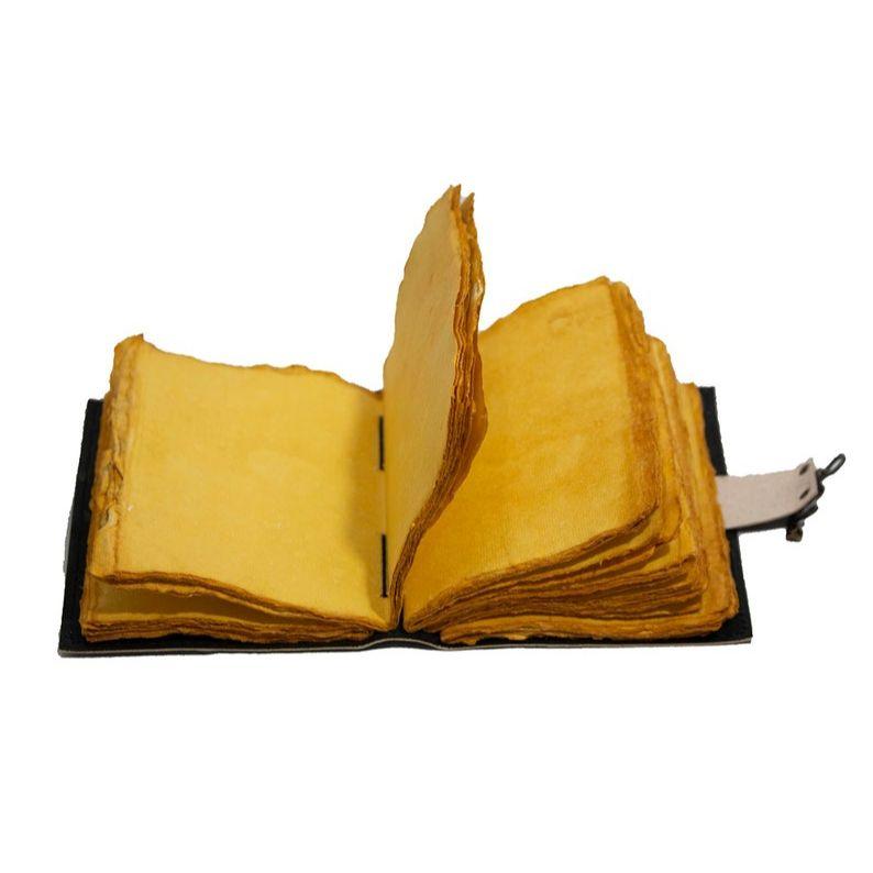 Blank Spell Book of Shadows leather journal Lock Clasp Antique Handmade Vintage Paper Leather Bound Journal Travel Notebook for Writing 7x5"