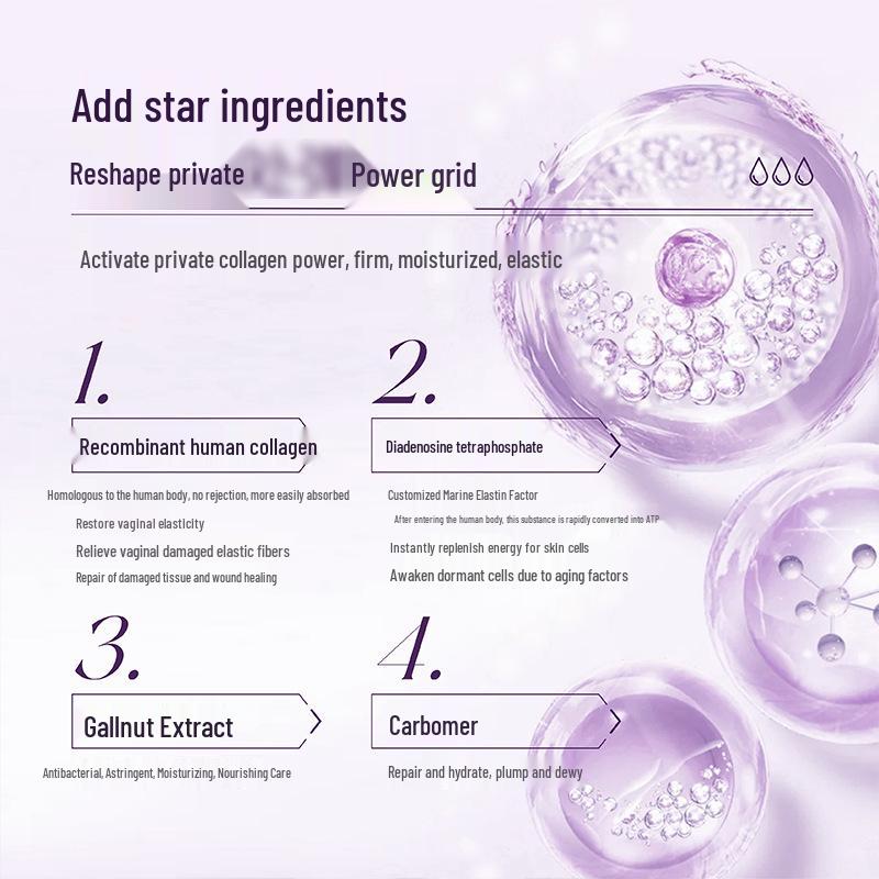 Postpartum Moisturizing & Tightening Gel with Antibacterial Tablets for Female Gynecology