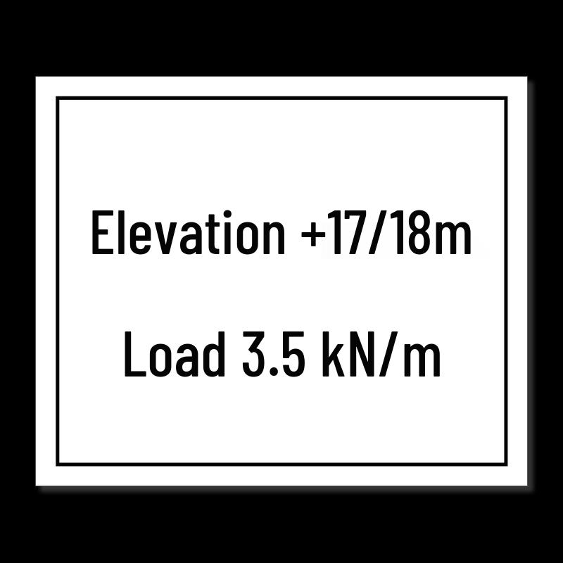 HUATAI HT-FSN-N02 Stainless Steel Electrical Load Sign