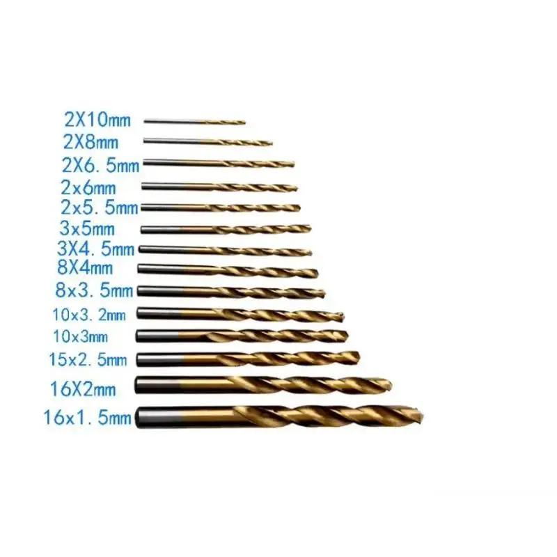 2025 New 2025 New 99PCS/Set Twist Drill High Speed Steel Titanium-plated Twist Drill Steel Plate Drill Mixed  Plastic Boxes