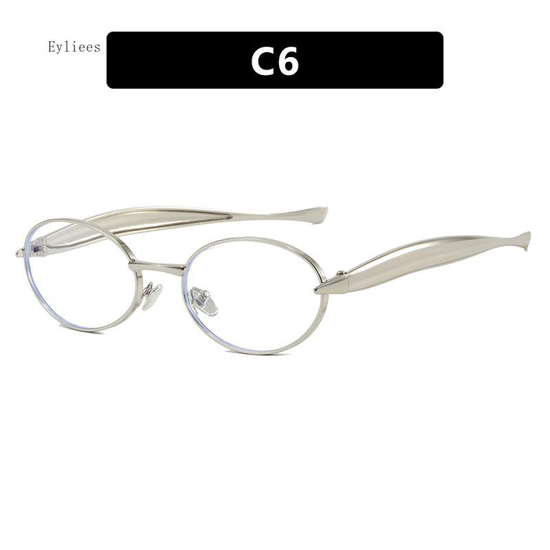 New Sardine Mirror Legs European and American Sunglasses Women's High Fashion Glasses Cross Border Oval Sunglasses Men