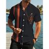 Herren Retro Mode Muster 3D Druck Hemd Knopfleiste Hemd Freizeithemd Sommerhemd Kurzarm Tägliche Urlaubsbekleidung