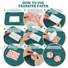 24 Sheets 6 Styles Ceramics Clay Water Transfer Paper Underglaze Transfer Decals for DIY Earrings Pendants Hair Clip Flower 12x7cm 4 sheets/style