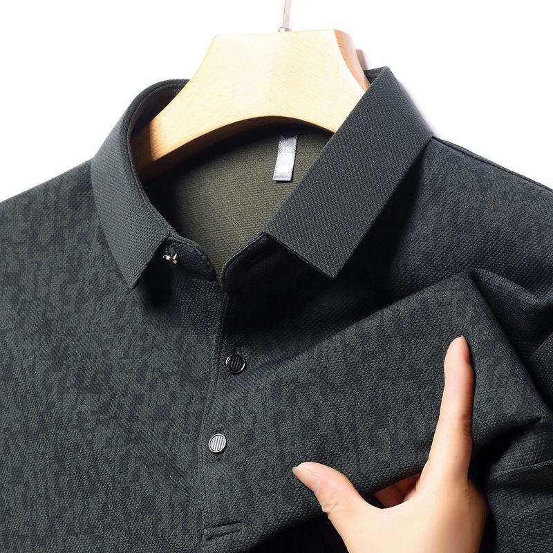 Men's Fashion Versatile Long Sleeve Polo Shirt - Spring & Autumn Style