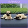 Resin Pug Animal Craft Small Dog Ornament For Party And Holiday Gift Ideas