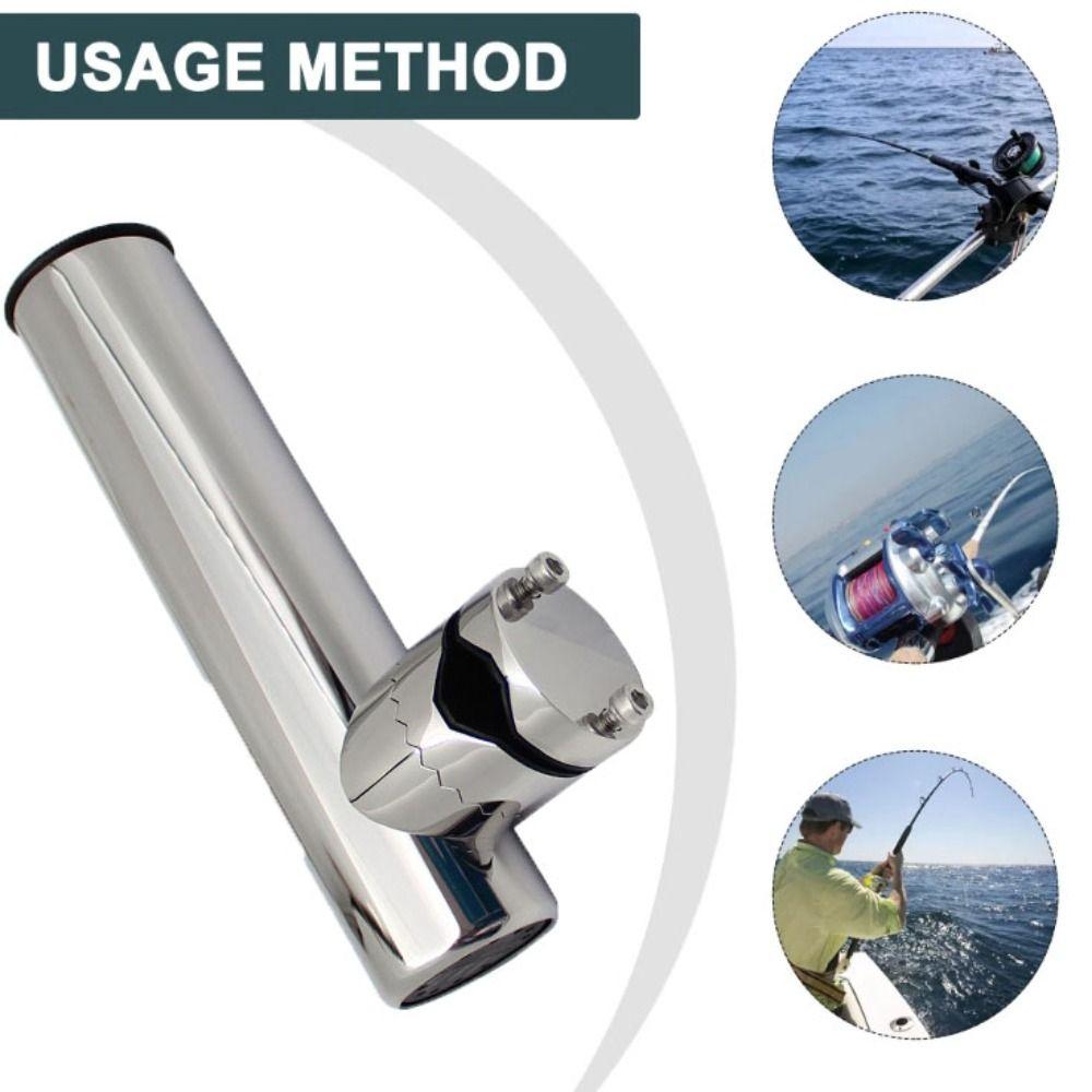 360 Degree Rotatable Yacht Fishing Rod Support 316 Stainless Steel Fishing Bracket Yacht