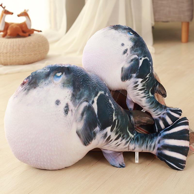 puffer fish pillow