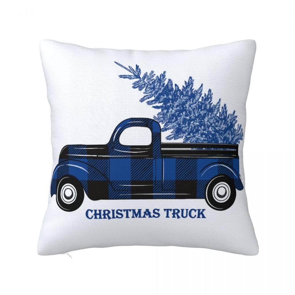Chrismas Snowflake Letter Print Pillow Case Cushion Cover Polyester Graphic Pillow Cover Pillowcases Office Car Home Decorative