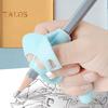 Suport pentru creion pentru copii, 4 buc, design ergonomic, creioane corectoare pentru pix, antrenament de scriere, mânere din silicon pentru degete, ajutor pentru prindere stilou