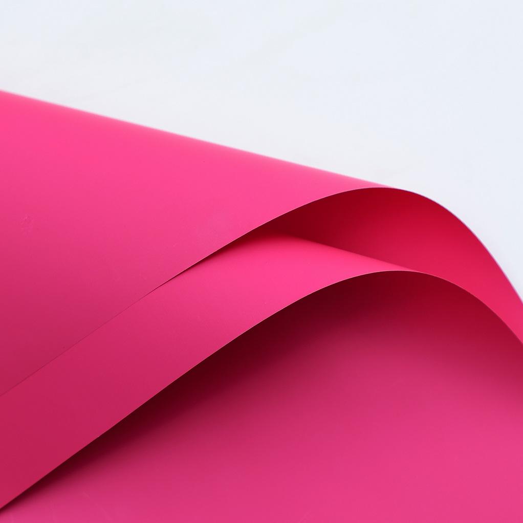 Korean Style Waterproof Flower Wrapping Paper - Pure Color Bouquet Packaging Material