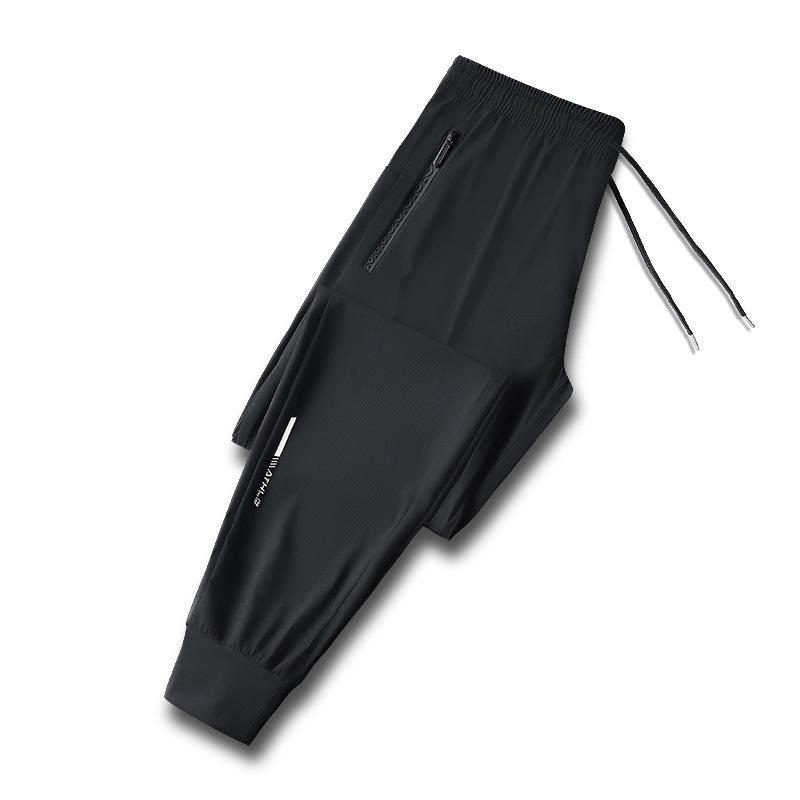 

Унисекс Летние Спортивные Брюки из Ледяного Шелка с Манжетами, Быстросохнущие - 2023 5XL