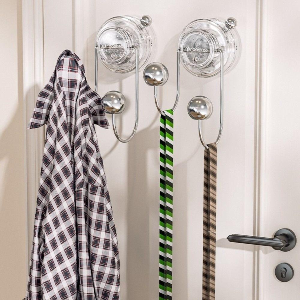

INS Suction Cup Hooks No-punch Clothes Storage Rack Multi-Purpose Coat Hanger Kitchen білий