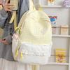 Schoolbag High Value Casual Plaid Small Fresh Primary School Students Versatile Polka Dot Light College Students Large Capacity Backpack