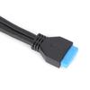 Double USB Baffle Cable Motherboard 19 Pin to Dual Port A Female Extension Rear Panel Bracket