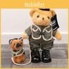Police Bear German Shepherd Plush Toy With Collapsible Rope For Kids Gift And Collectors
