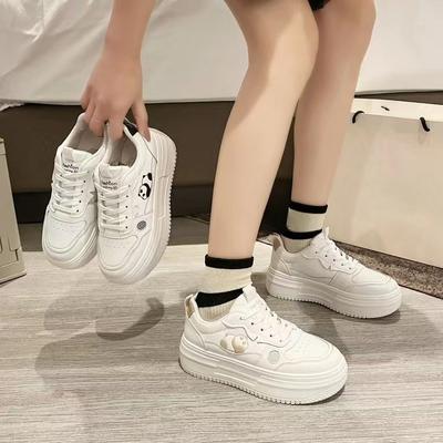 Little White Shoes Women's Flat Autumn New Student Ins Versatile Round Head Cute Sports and Leisure Shoes