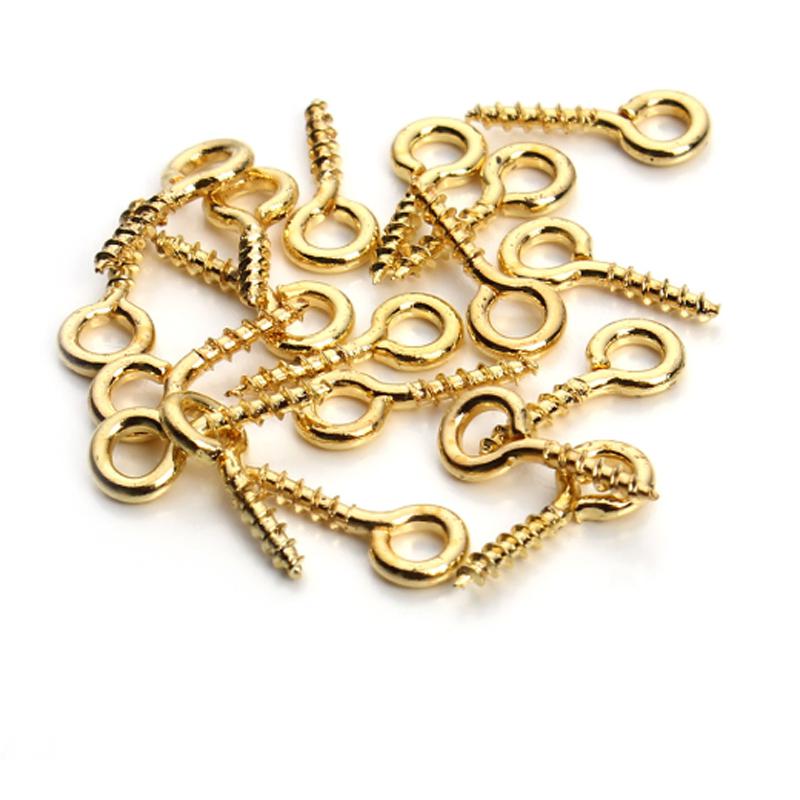 100x Collar Colgante de Conector Broche Garra encantos S forma Gancho Joyería Artesanal