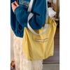 Casual canvas bag Lazy Wind Girl 2025 new simple nylon cloth tote bag large-capacity shoulder bag