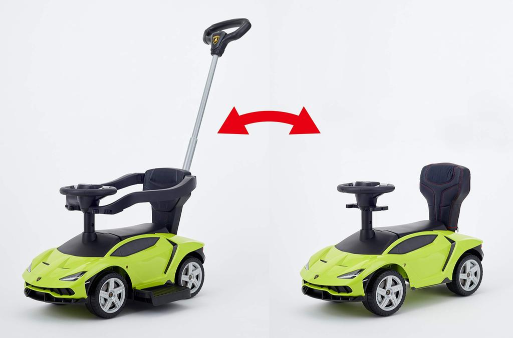 Nonaka Seisakusho Ride-on Lamborghini Centenario with Push Handle, Green