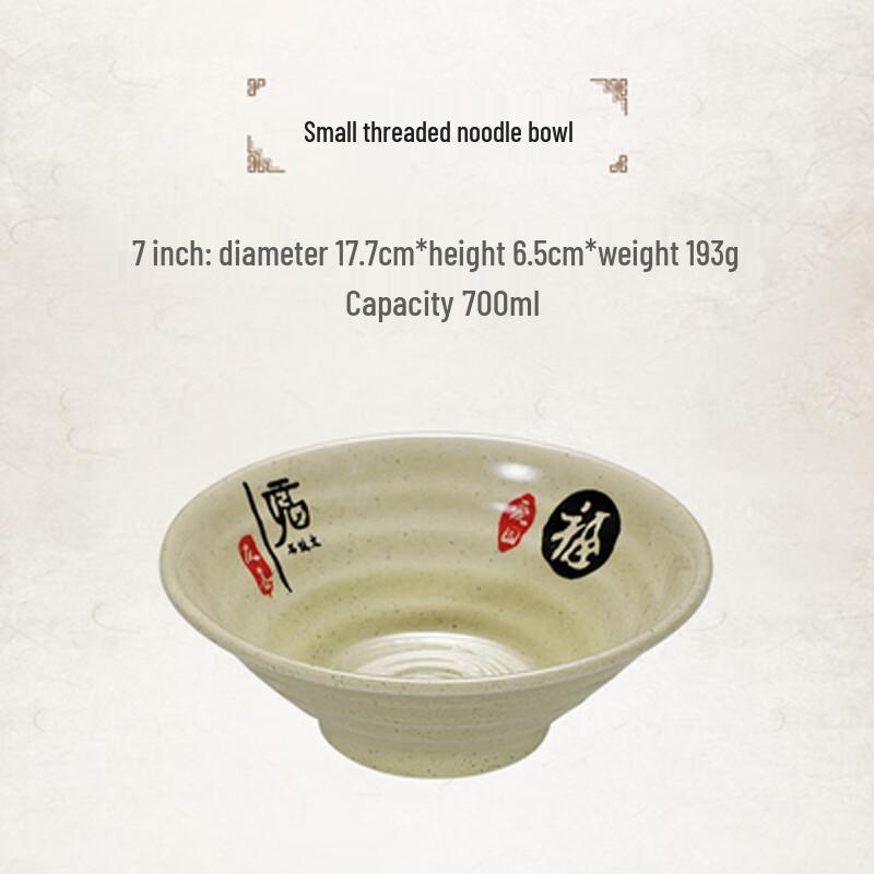 7-inch Melamine Threaded Bowls (10-Pack)
