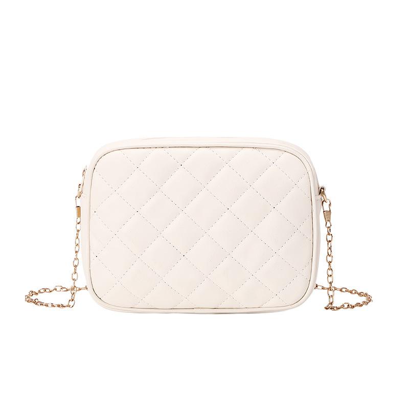 Embroidered cosmetic bag ladies bag bag women's fresh and sweet camera bag rhombus messenger bag